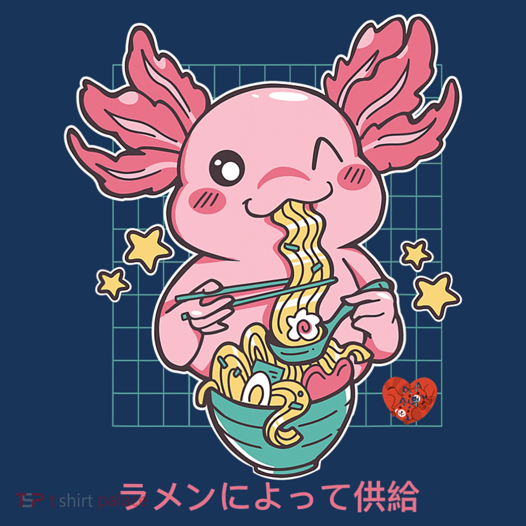 Ramen Kawaii Axolotl Eating Ramen Noodles Anime Women's Hoodie