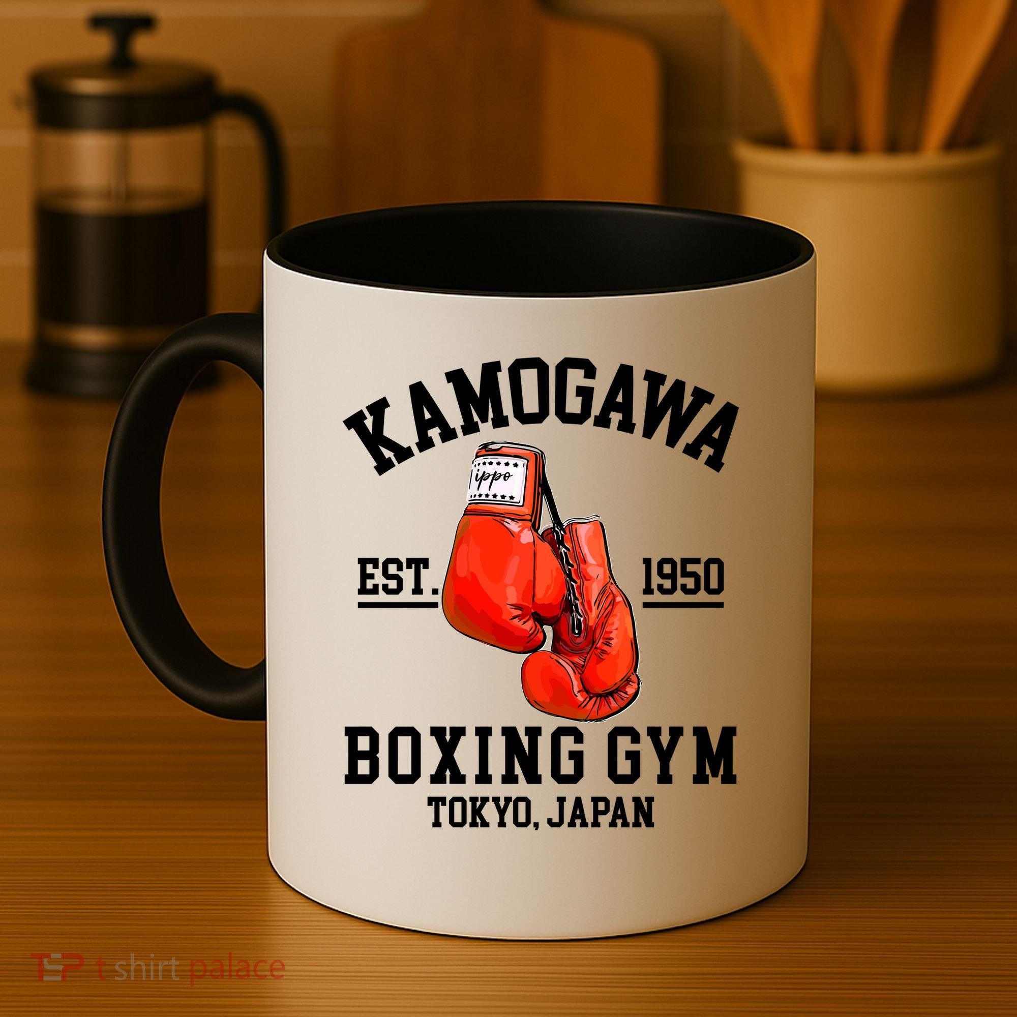 Retro Kamogawa Boxing Gym EST. 1950 Coffee Mug