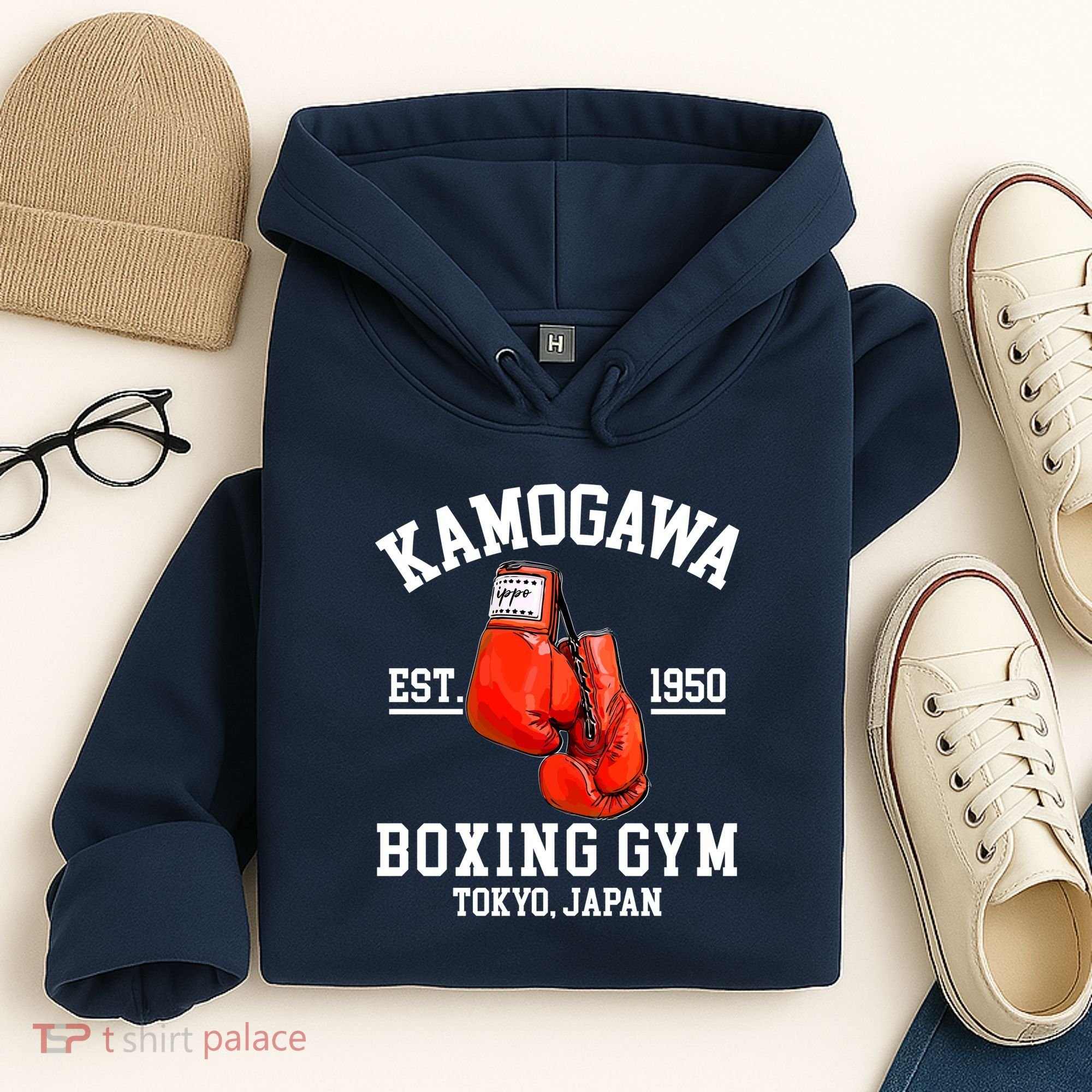 Retro Kamogawa Boxing Gym EST. 1950 Hoodie