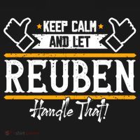Reuben Keep Calm And Let Reuben Handle That Cute Gift Bucket Hat thumb 4