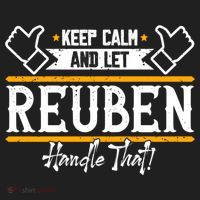 Reuben Keep Calm And Let Reuben Handle That Cute Gift Beanie thumb 2