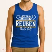 Reuben Keep Calm And Let Reuben Handle That Cute Gift Tank Top thumb 3
