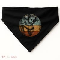 Retro Koala Great Gift USA-Made Doggie Bandana thumb 0