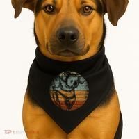 Retro Koala Great Gift USA-Made Doggie Bandana thumb 1