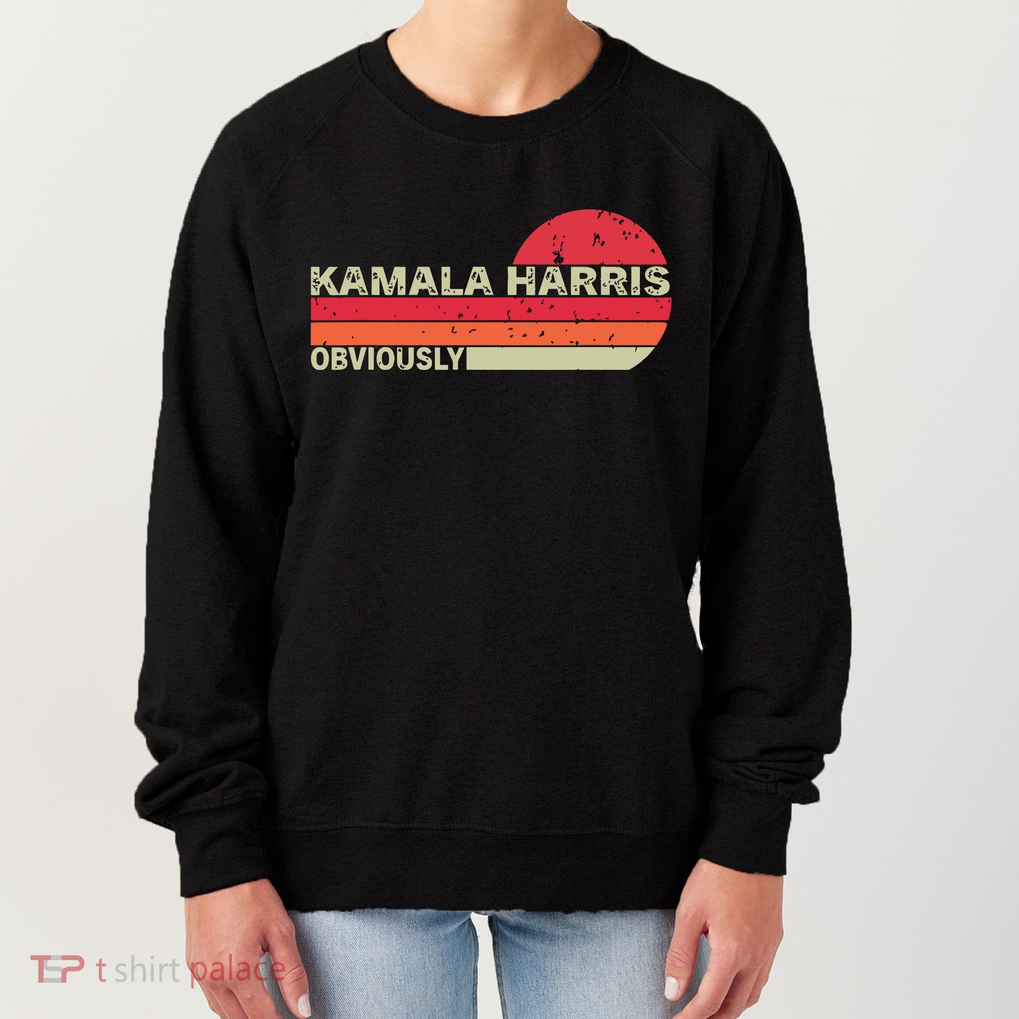Retro Kamala Harris Obviously Harris Obviously Women's Sweatshirt