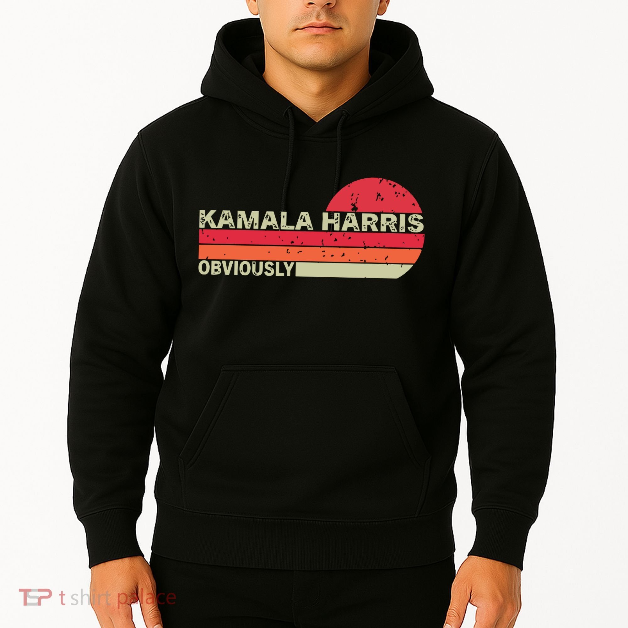 Retro Kamala Harris Obviously Harris Obviously Hoodie