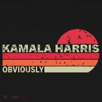 Retro Kamala Harris Obviously Harris Obviously Long Sleeve Shirt thumb 2