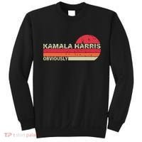 Retro Kamala Harris Obviously Harris Obviously Sweatshirt thumb 0