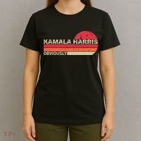 Retro Kamala Harris Obviously Harris Obviously T-Shirt thumb 4
