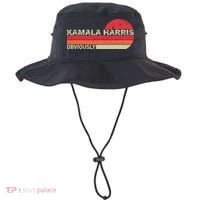 Retro Kamala Harris Obviously Harris Obviously Bucket Hat thumb 0