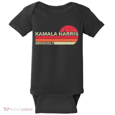 Retro Kamala Harris Obviously Harris Obviously Baby Bodysuit