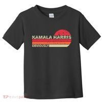 Retro Kamala Harris Obviously Harris Obviously Toddler T-Shirt thumb 0