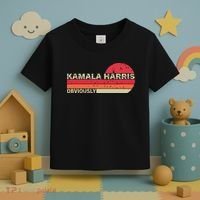 Retro Kamala Harris Obviously Harris Obviously Toddler T-Shirt thumb 3