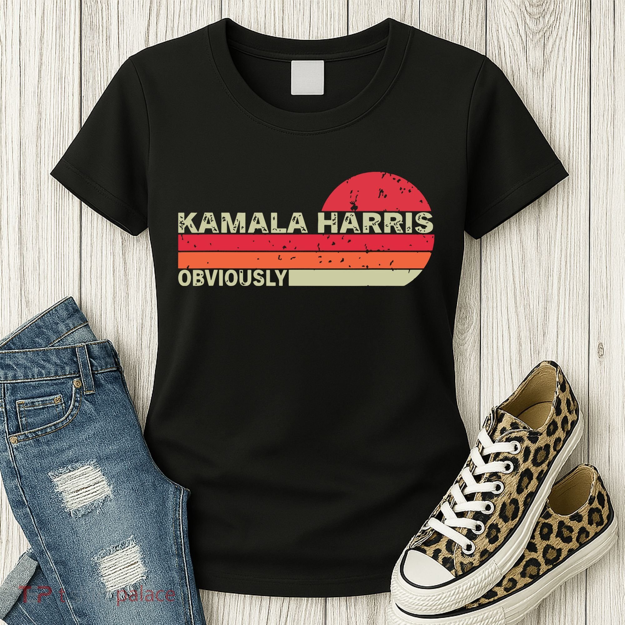 Retro Kamala Harris Obviously Harris Obviously Women's T-Shirt