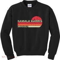 Retro Kamala Harris Obviously Harris Obviously Kids Sweatshirt thumb 0