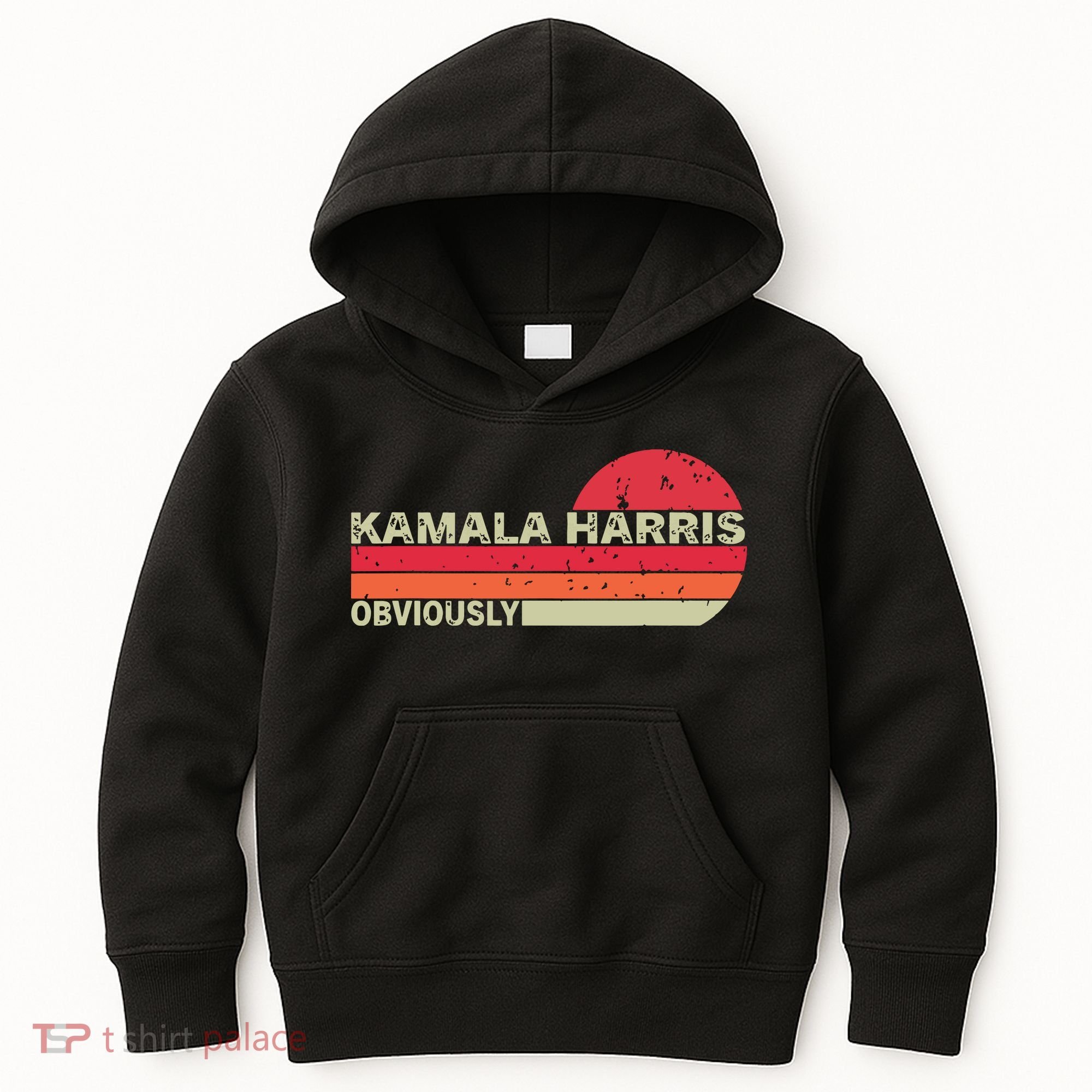 Retro Kamala Harris Obviously Harris Obviously Kids Hoodie