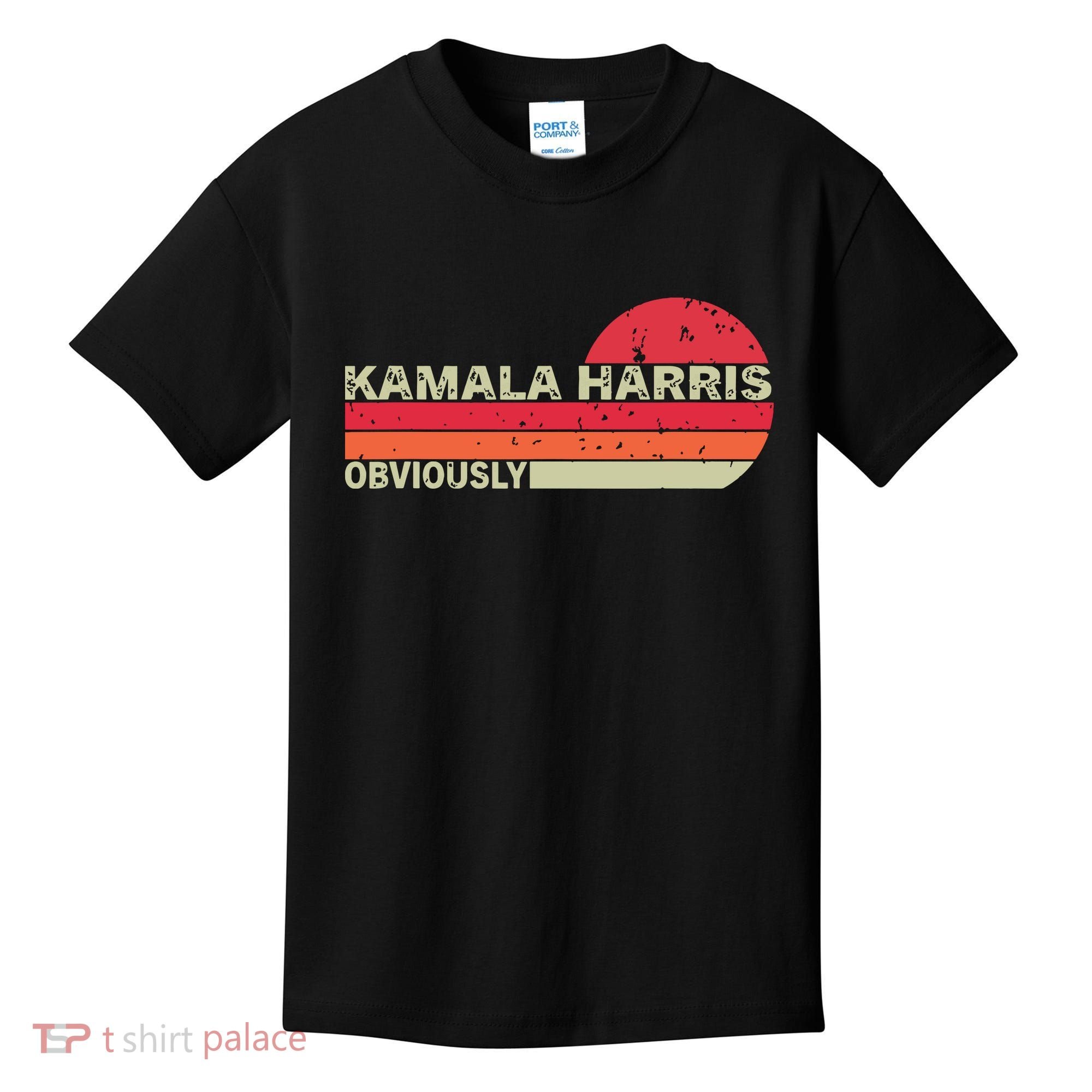 Retro Kamala Harris Obviously Harris Obviously Kids T-Shirt