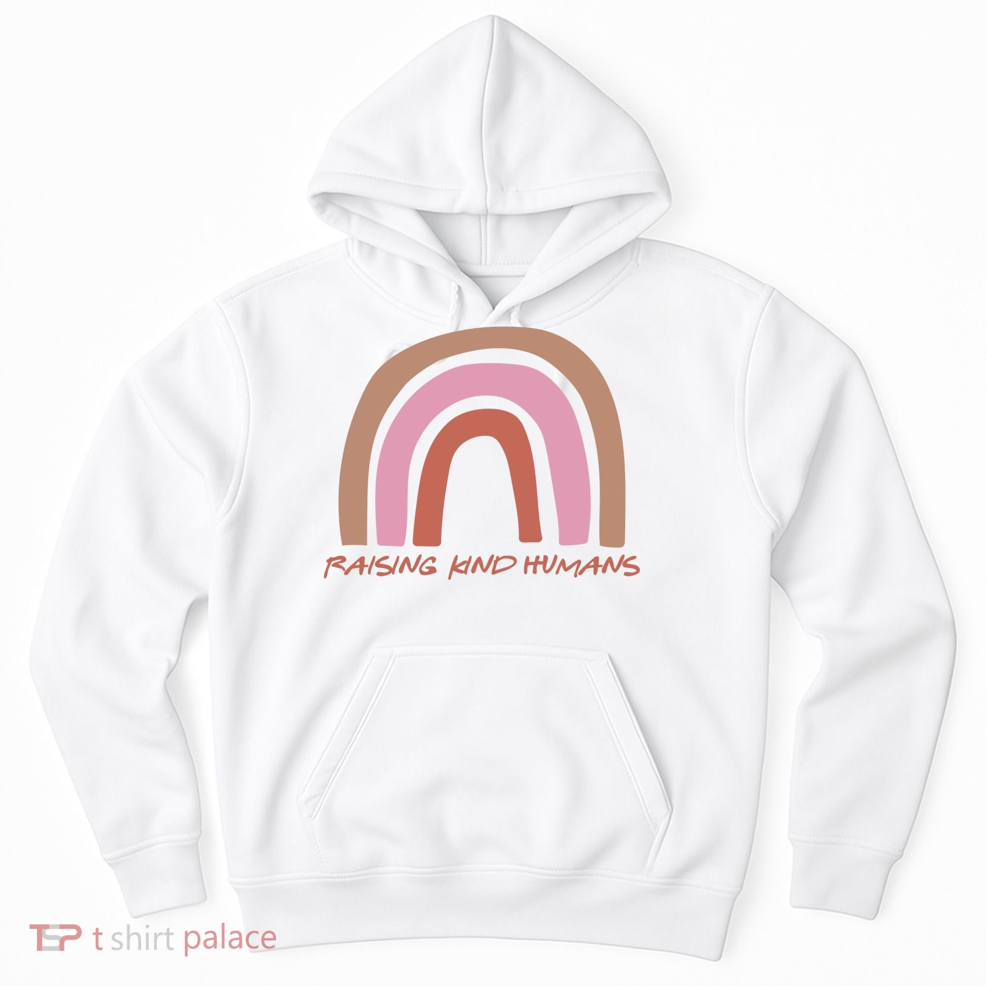 Raising Kind Humans Rainbow Hoodie