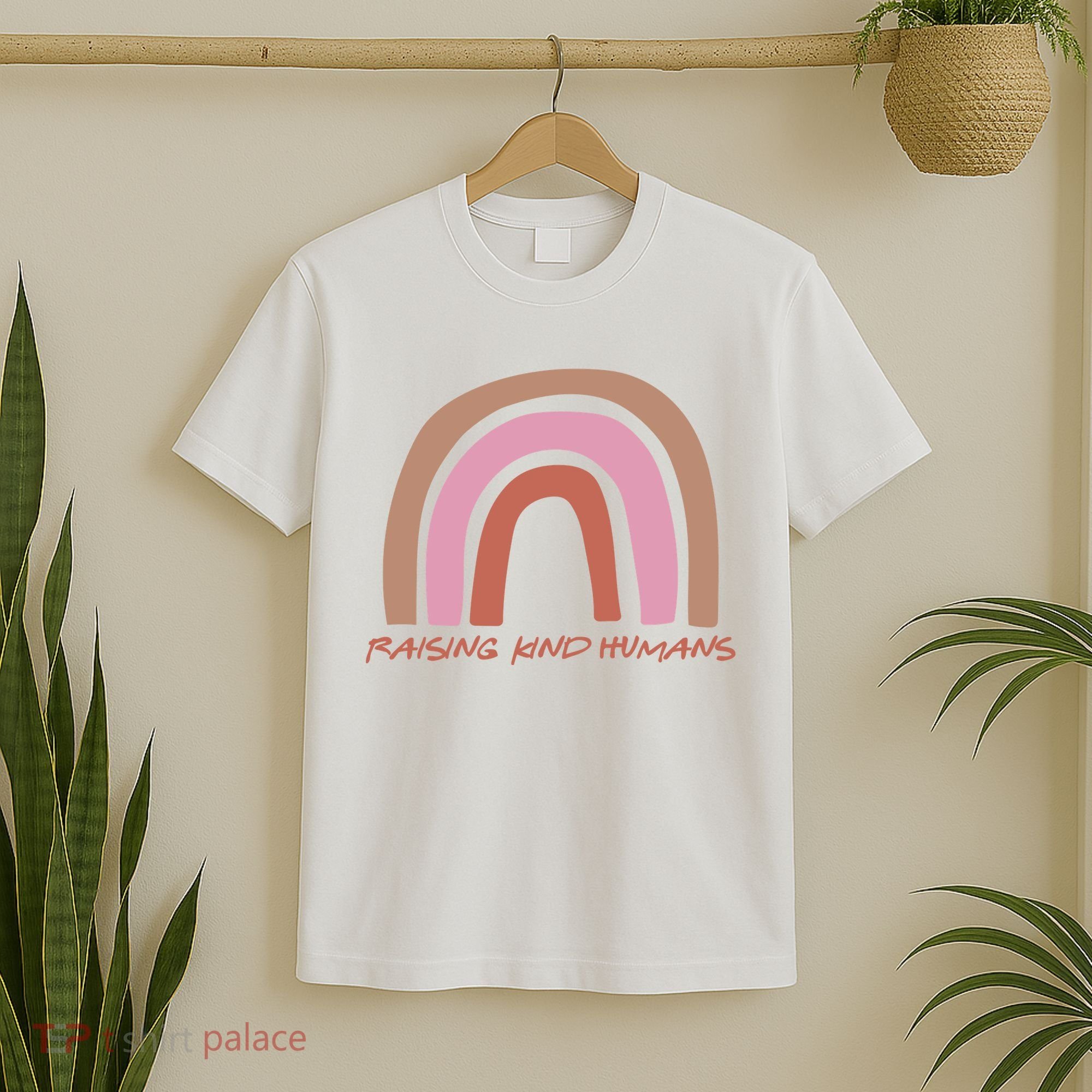 Raising Kind Humans Rainbow T-Shirt