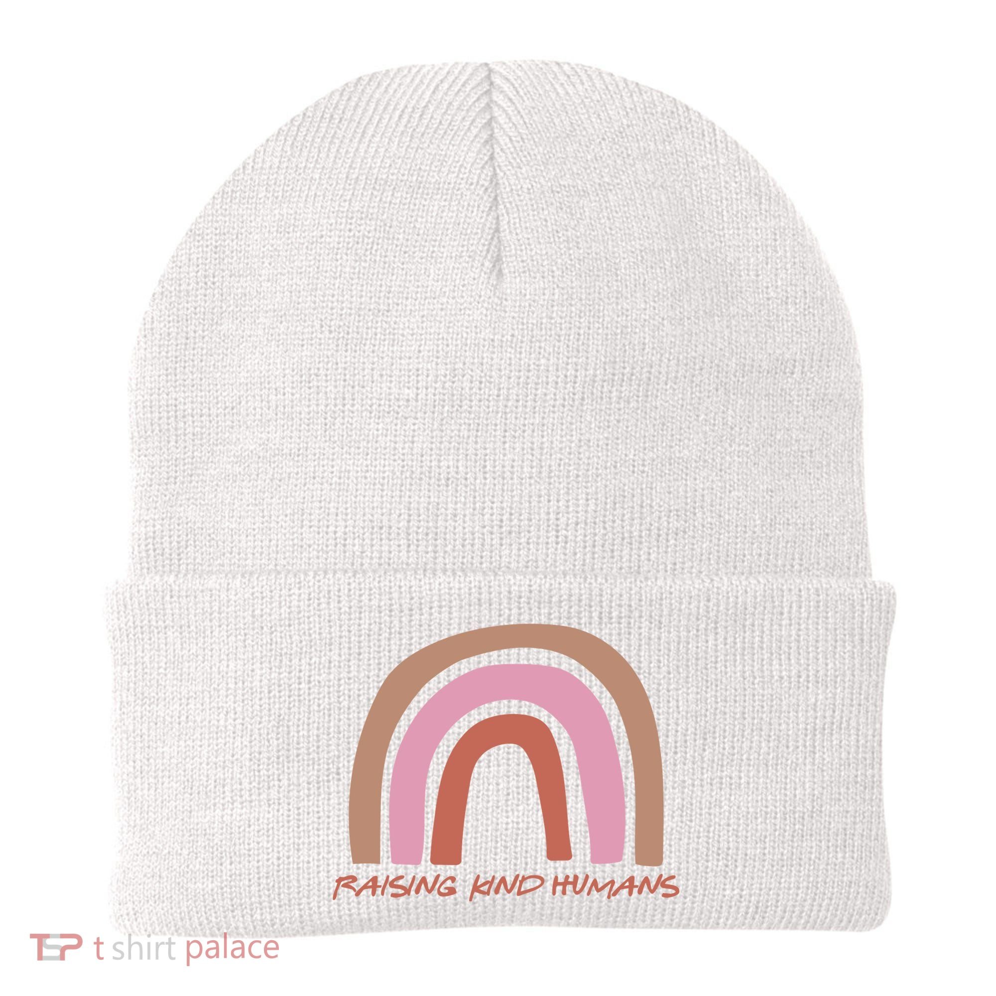 Raising Kind Humans Rainbow Beanie