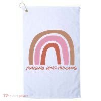 Raising Kind Humans Rainbow Golf Towel thumb 0