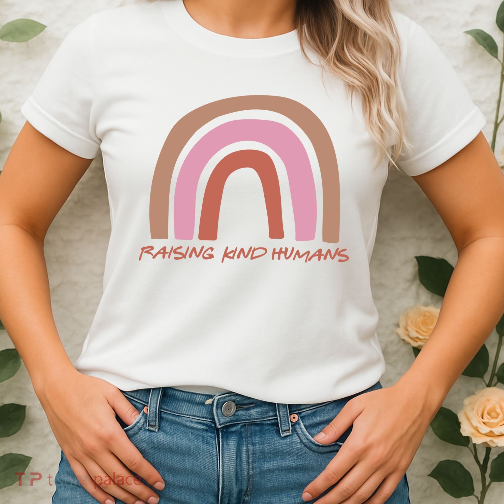 Raising Kind Humans Rainbow Women's T-Shirt