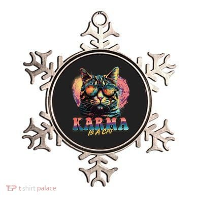 Retro Karma Is A Cat Ornament