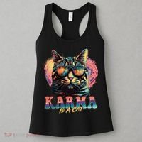 Retro Karma Is A Cat Women's Tank Top thumb 3