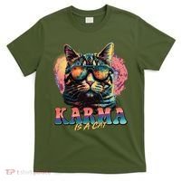 Retro Karma Is A Cat T-Shirt thumb 0