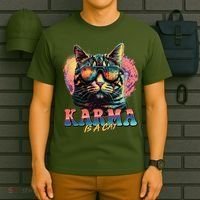 Retro Karma Is A Cat T-Shirt thumb 6