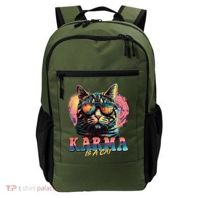 Retro Karma Is A Cat Backpack