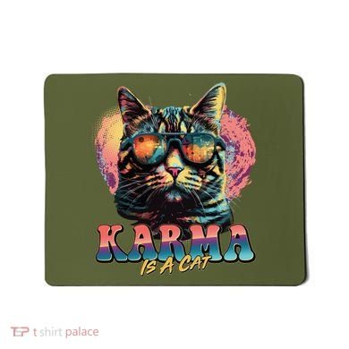 Retro Karma Is A Cat Mousepad