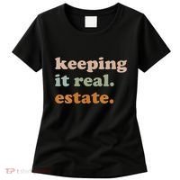Retro Keeping It Real Estate Broker Agent Seller Realtor Women's T-Shirt thumb 0