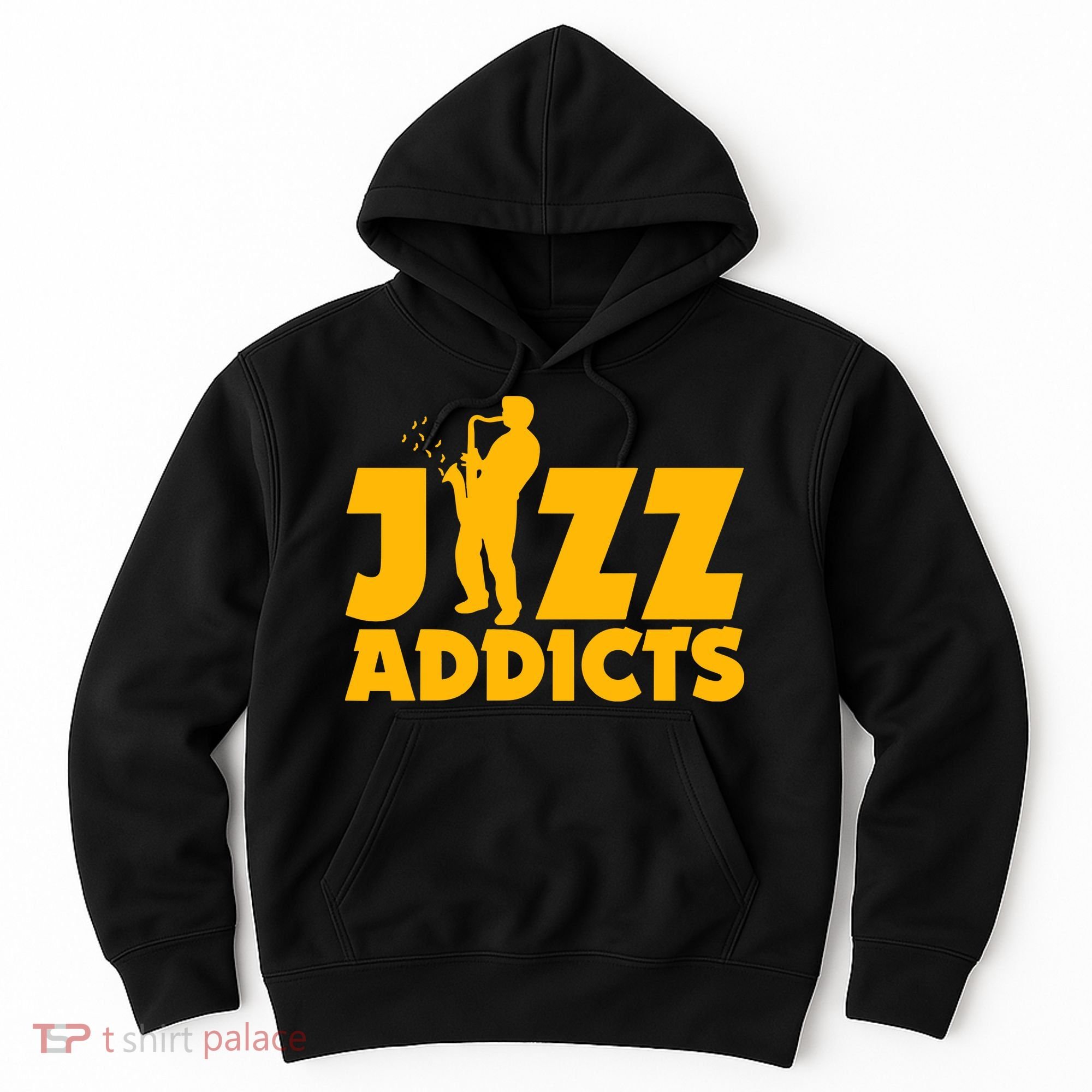 Robert Komaniecki Jazz Addicts With Saxophone Hoodie