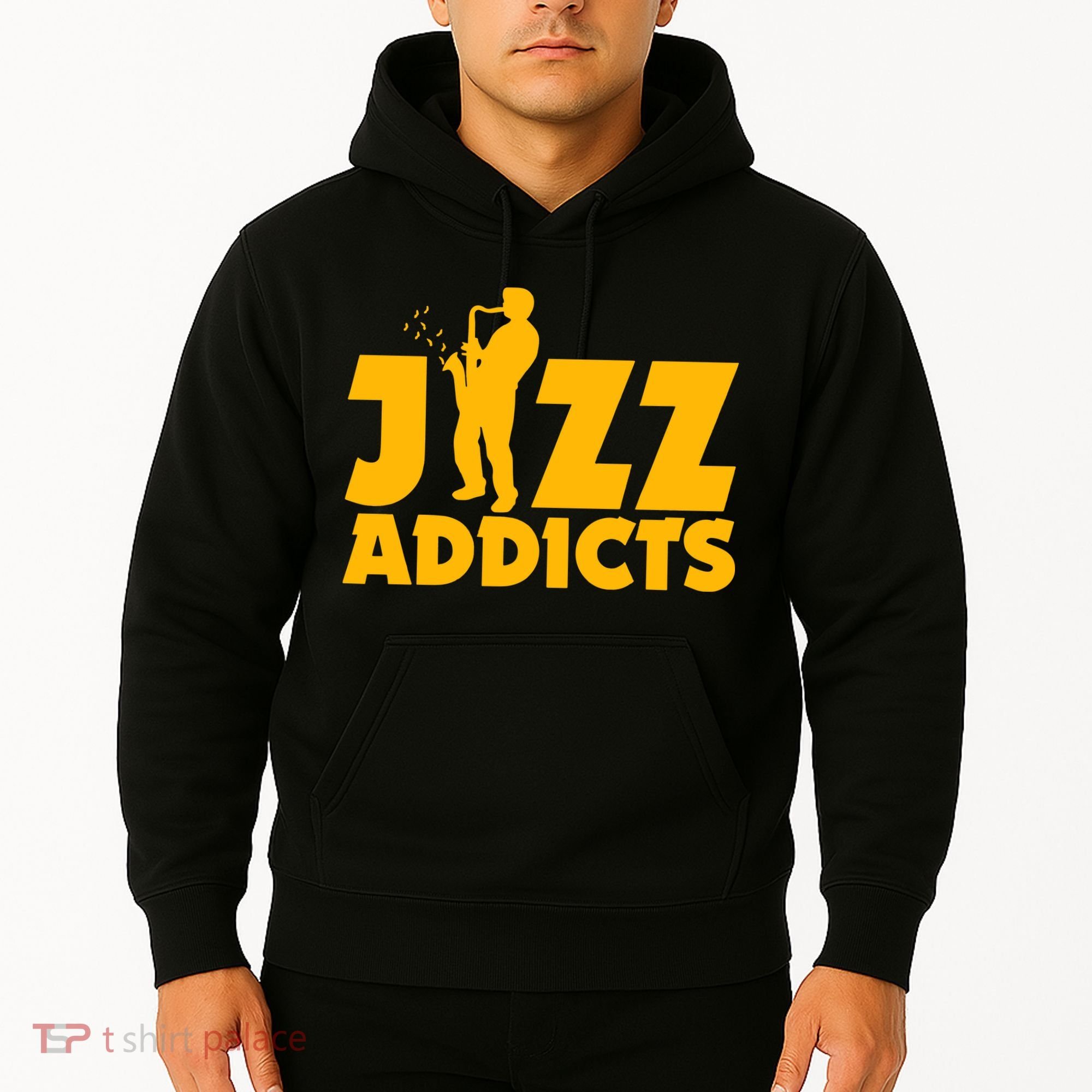 Robert Komaniecki Jazz Addicts With Saxophone Hoodie