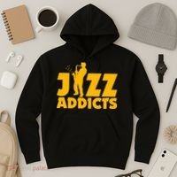 Robert Komaniecki Jazz Addicts With Saxophone Hoodie thumb 3