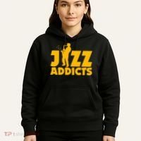 Robert Komaniecki Jazz Addicts With Saxophone Hoodie thumb 5