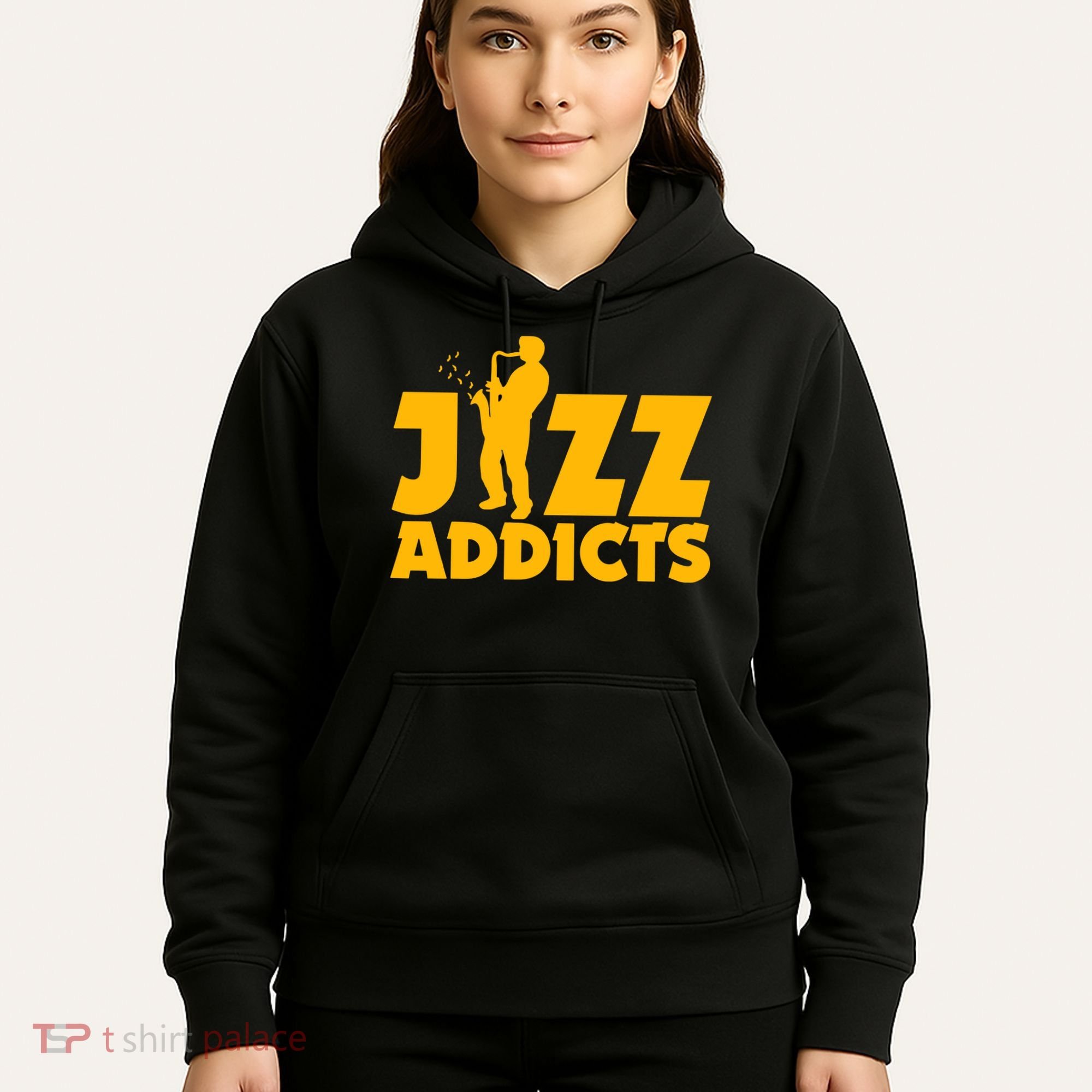 Robert Komaniecki Jazz Addicts With Saxophone Hoodie