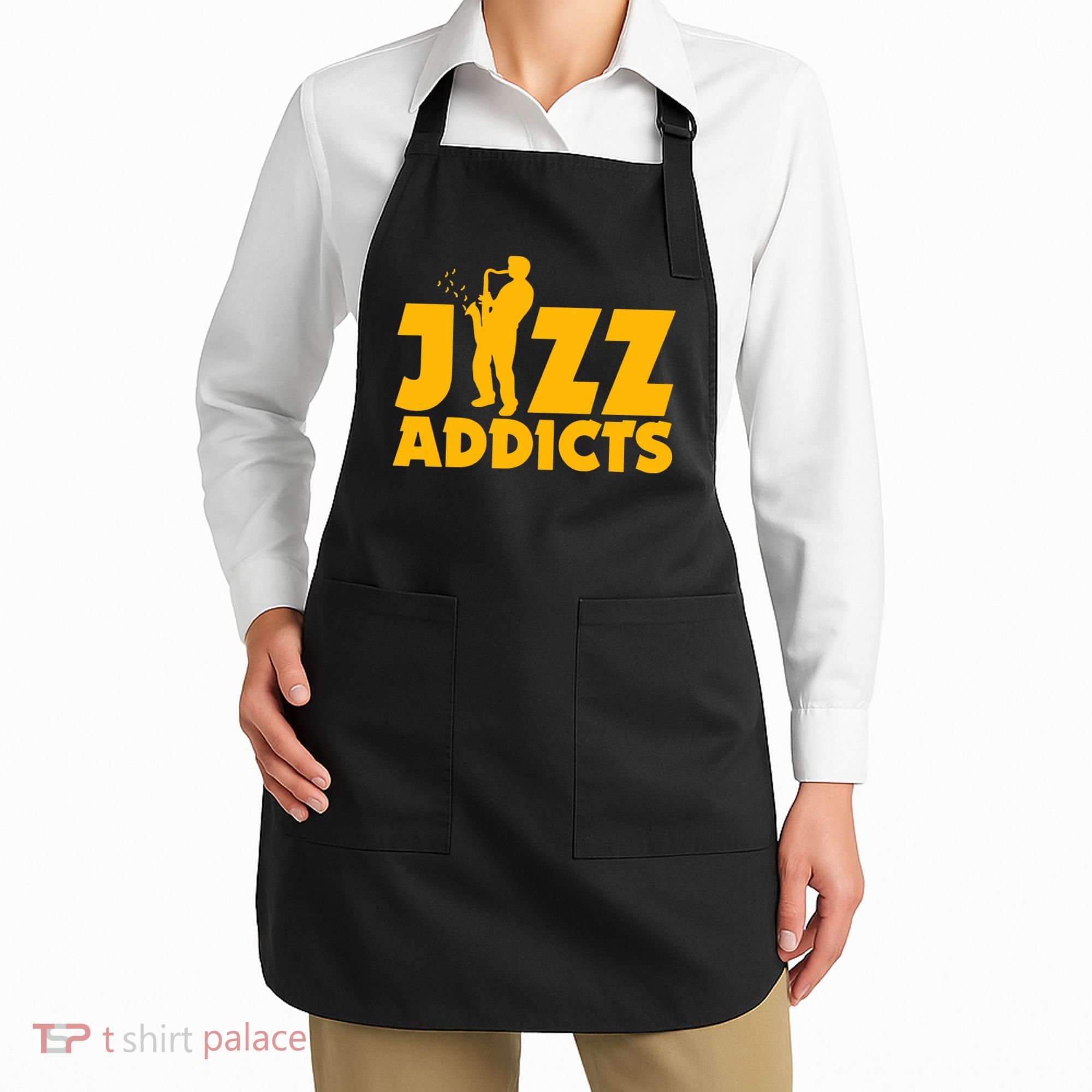 Robert Komaniecki Jazz Addicts With Saxophone Apron