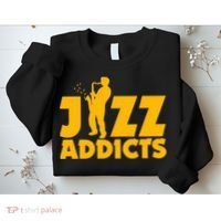 Robert Komaniecki Jazz Addicts With Saxophone Sweatshirt thumb 2