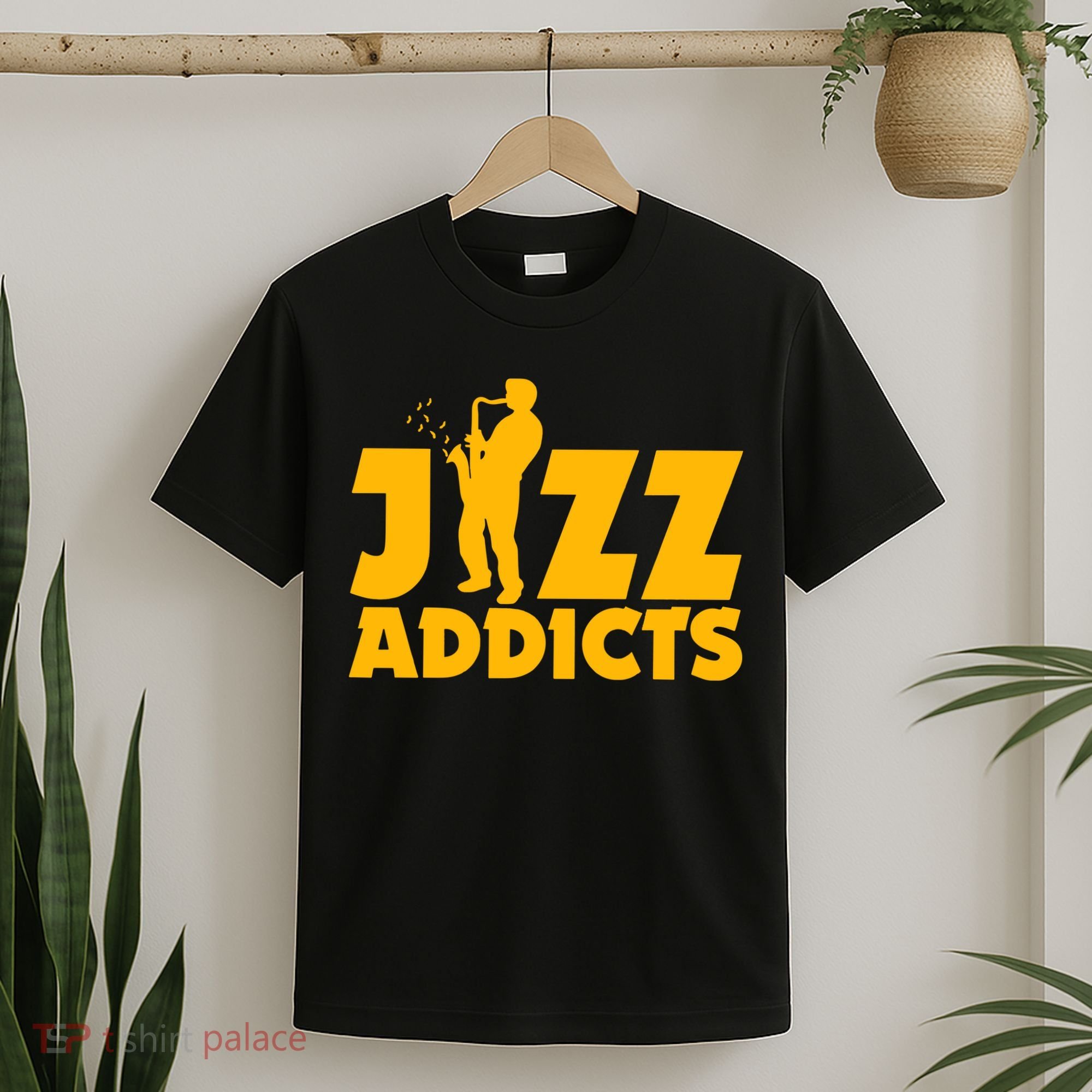 Robert Komaniecki Jazz Addicts With Saxophone T-Shirt