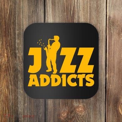 Robert Komaniecki Jazz Addicts With Saxophone Coaster