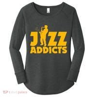 Robert Komaniecki Jazz Addicts With Saxophone Women's Perfect Tri Tunic Long Sleeve Shirt thumb 0