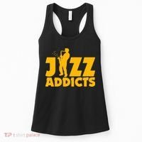 Robert Komaniecki Jazz Addicts With Saxophone Women's Tank Top thumb 0