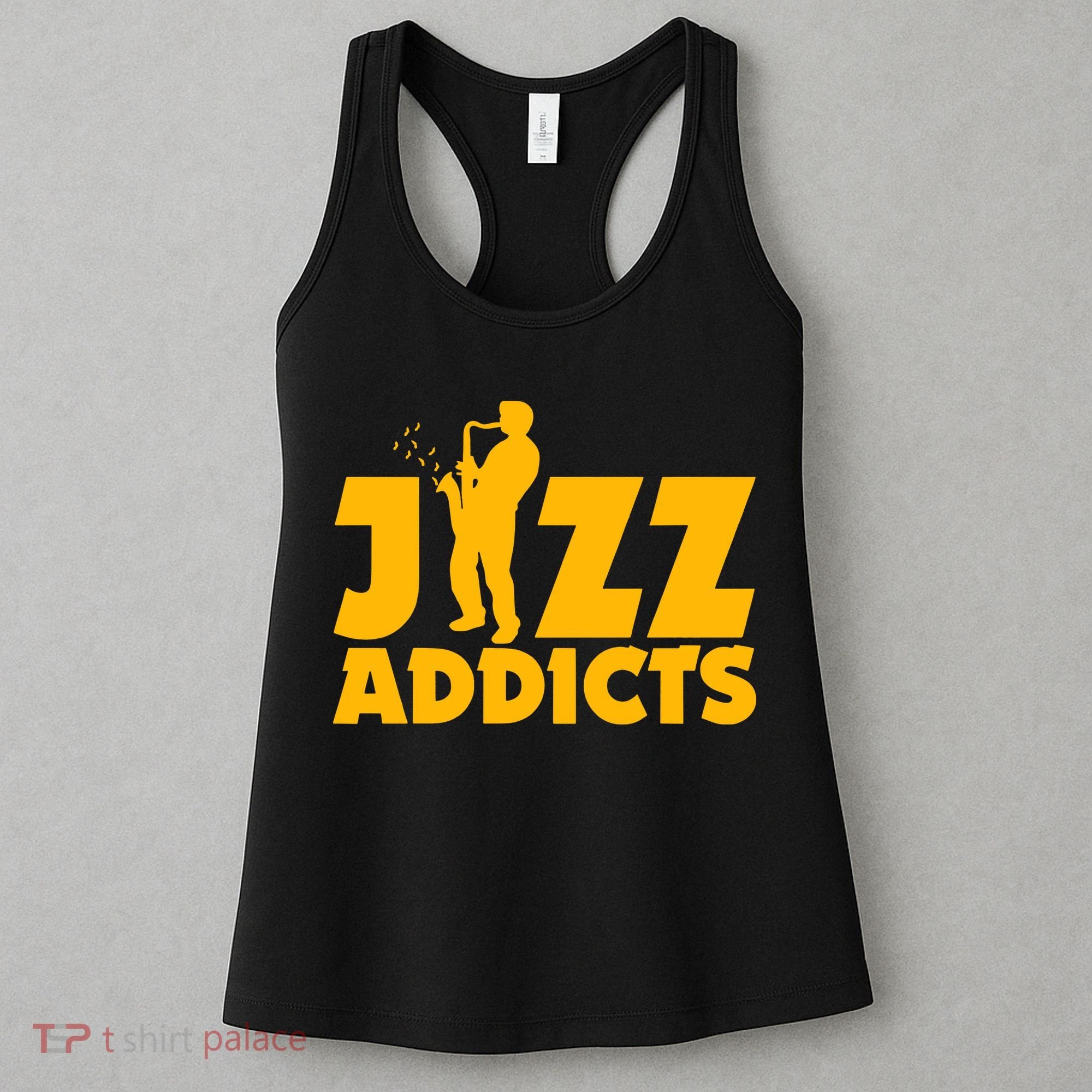 Robert Komaniecki Jazz Addicts With Saxophone Women's Tank Top