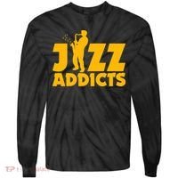 Robert Komaniecki Jazz Addicts With Saxophone Tie-Dye Long Sleeve Shirt thumb 0