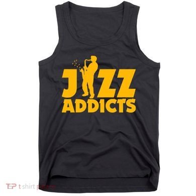 Robert Komaniecki Jazz Addicts With Saxophone Tank Top