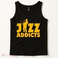 Robert Komaniecki Jazz Addicts With Saxophone Tank Top thumb 2