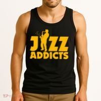 Robert Komaniecki Jazz Addicts With Saxophone Tank Top thumb 3