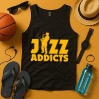 Robert Komaniecki Jazz Addicts With Saxophone Tank Top thumb 4
